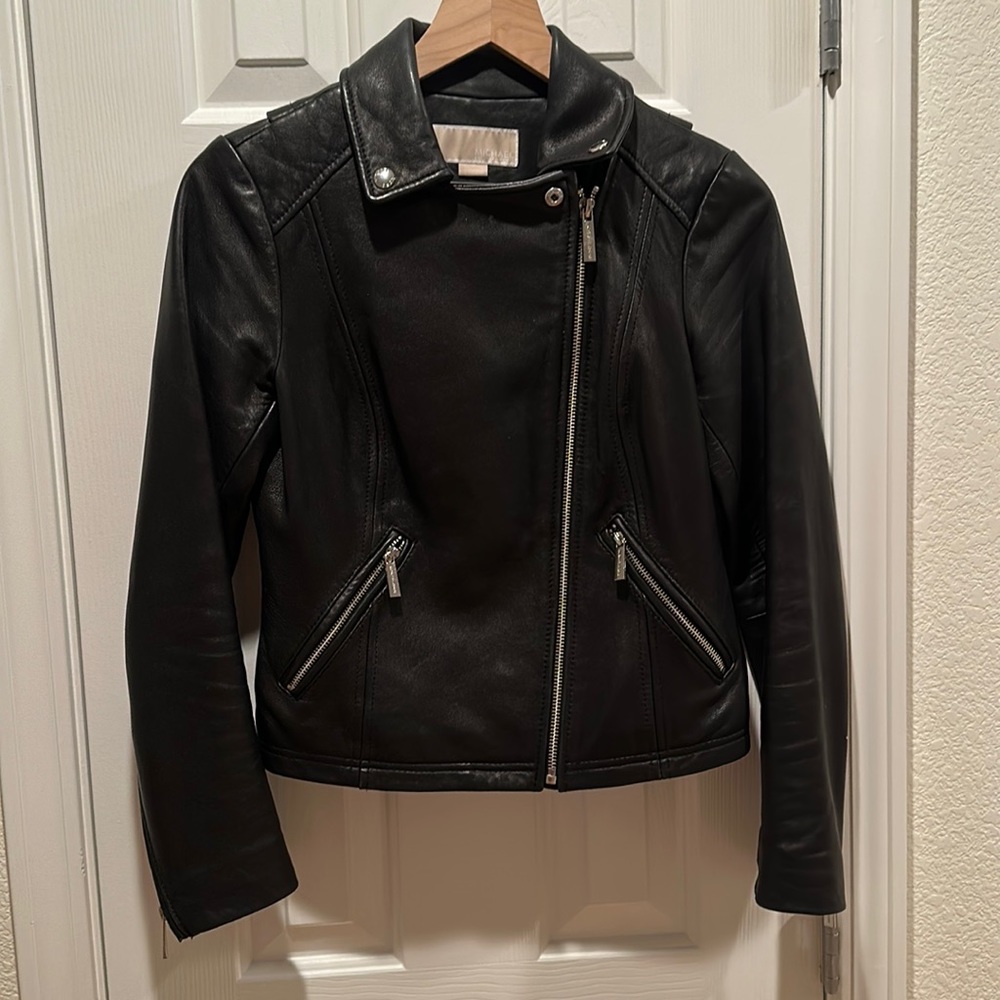 Michael Kors Black Leather Jacket